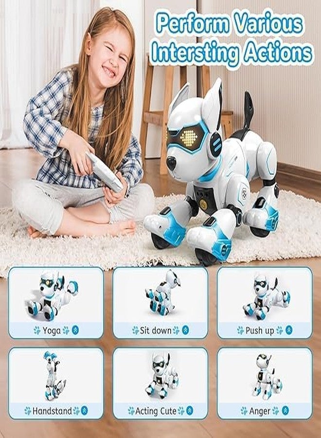 VIKINGS Smart Robots Dog Toy for Kids, Programmable Interactive RC Robotic Pets with Voice Control and Touch Sensory, Imitates Animals Music Dancing, Present for Kids (Smart Robots Dog) Multicolor - Image 2